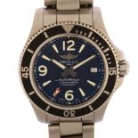 BREITLING - a stainless steel Superocean II 42 automatic bracelet watch, ref. A17366021B1A1, black