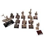 Royal Hampshire, Art Foundry, sculpted pewter figurines, various military and other associated