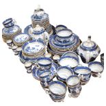 A large quantity of Booths Real Old Willow tea coffee and dinnerware, including teapot and coffee