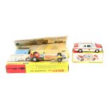 DINKY TOYS - Dragster set 370, in original box, and Dinky Toys set 205 Lotus Cortina Rally car,