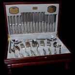 A Viners canteen of cutlery for 8 people, in King's Royale pattern (58 pieces), in fitted case All