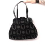 Lulu Guinness Pollyanna cameo design handbag, width 35cm, with dust bag