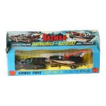 CORGI TOYS - a Corgi Toys Gift Set 3, Batman Rocket-Firing Batmobile, Batboat and trailer, in