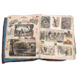 A large Victorian scrapbook