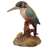 Royal Crown Derby porcelain Kingfisher, 13cm