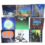 YES - a quantity of albums, to include The Yes Album, Yes Songs, Fragile, Close To The Edge,