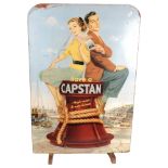 W.D. & H.O. WILLS. - an early 20th century advertising board for Capstan Cigarettes, W62cm, H80cm