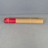 A roll containing two hides of Sedgewick's 3mm Bag Hide and plain leather in red. From the