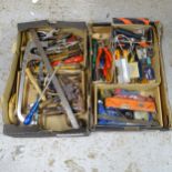 Various hand tools including a dremel, saw, scrapers etc.