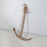 A Fisherman's anchor, lacking bar. 54x83cm.