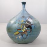 Jean de Lespinasse (1896-1979), France, a 1960's ceramic vase with Knight on horseback, base "