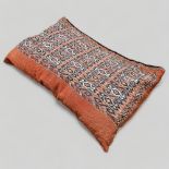 A large vintage Shahsavan hand woven floor cushion, approx 115 x 80cm Good vintage condition, some