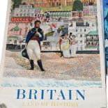 2 original late 1950s' early 1960s' British Travel Association posters both featuring Brighton