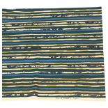 Lucienne Day, a 1961 Riga design printed cotton fabric panel, marked to selvedge, 185 x 125cm Some