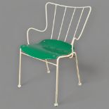 An Ernest Race Antelope chair, 1951 design for the Festival of Britain, iron frame with plywood seat