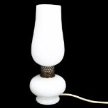 A mid-century Venini Murano glass lamp, etched makers marks to base, height 32cm Glass in good