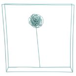 A contemporary wire sculpture of a tree in a box, 40cm sq Good condition