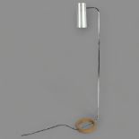 Paul Mayen for Habitat, a vintage Tangola standard lamp, with a cast iron base, chrome stems and