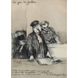 Honore Daumier (1808 - 1879), Les Gens De Justice, limited edition print, signed in pencil from an