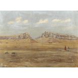 R S Wynne, North African desert scene, oil on canvas laid on board, signed, 45cm x 60cm, framed
