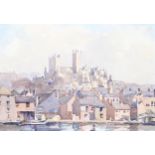 Len Roope (1917 - 2005), view of Lincoln Cathedral, signed and dated 1971, 22cm x 32cm, framed