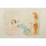 Leonor Fini, figures, lithograph, from All Prints deluxe edition, signed in pencil, 37cm x 55cm,