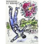 Marc Chagall, the artist's bouquet, lithograph cover for Derriere Le Miroir 1964, Mourlot 410, sheet