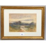 Hetty Rogers, rural landscape, watercolour, signed, 17cm x 25cm, framed Slight paper discolouration