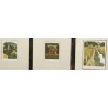 Simon Palmer, 3 limited edition coloured etchings, all signed and numbered in pencil, plate 12cm x