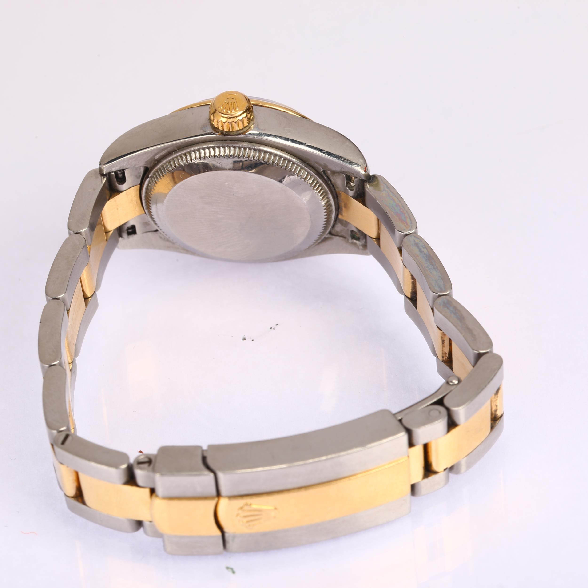 ROLEX - a lady's bi-metal Oyster Perpetual Datejust automatic bracelet watch, ref. 79163 / 2320, - Bild 4 aus 5