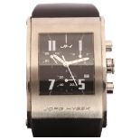JORG HYSEK - a stainless steel Kilada quartz chronograph wristwatch, ref. S011-0587, black dial with
