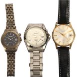 3 x Seiko watches, including Kinetic 100M and Kinetic Titanium, only Kinetic models in working order