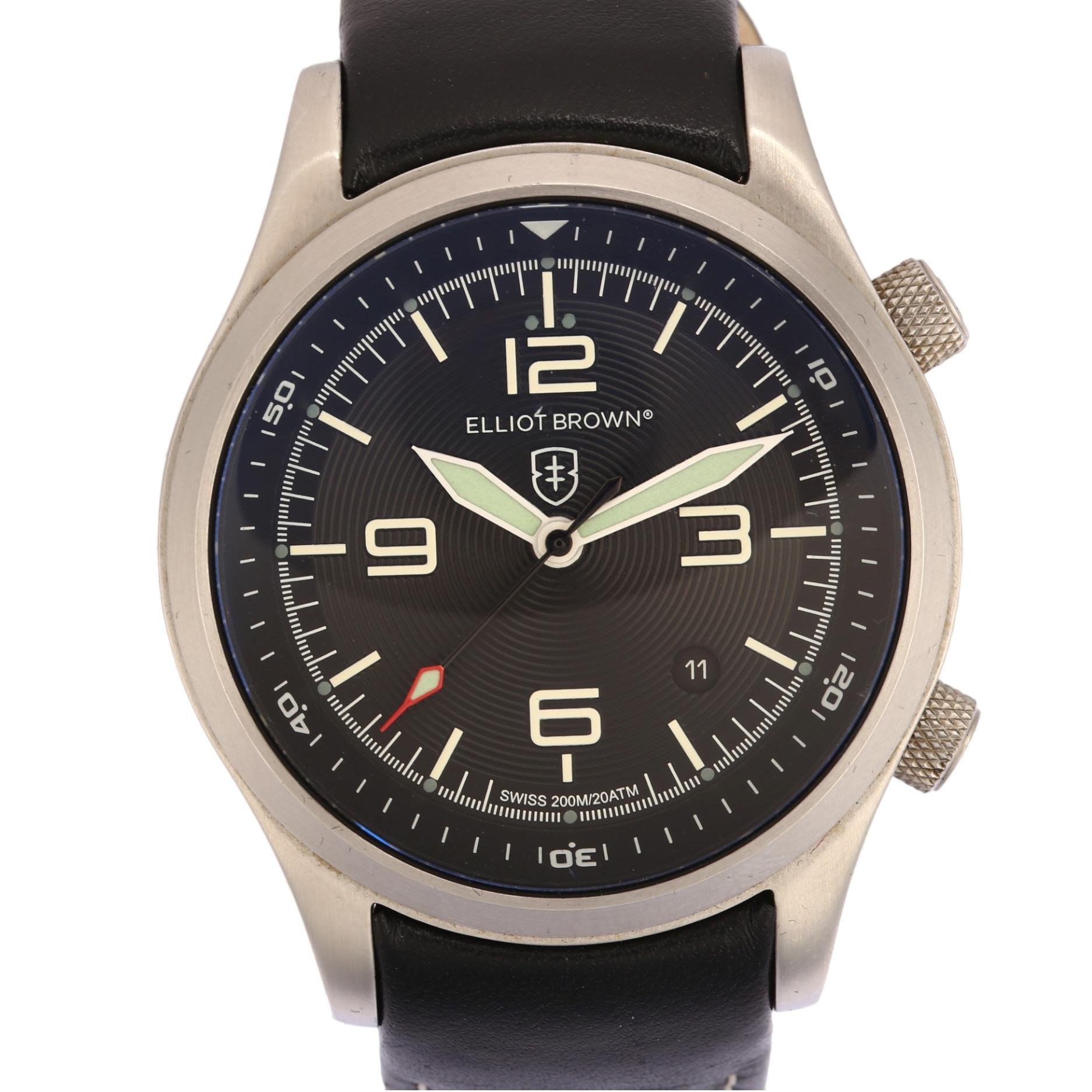 ELLIOT BROWN - a stainless steel Special Edition Canford Mountain Rescue England and Wales quartz