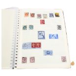 A S.G. "Swing-O-Ring" stamp album no. 3030, containing sheets of UK and worldwide stamps,