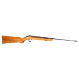 An unnamed and uncalibrated air rifle, serial no. 0873723, L94cm Barrel has all over surface rust,