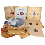 A quantity of 78rpm records, mostly jazz related, including The Ronnie Scott Quintet, Duke Ellington