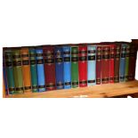 A shelf of folio edition Anthony Trollope books, including La Vendee, and Rachel Ray