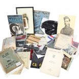 A quantity of various military and Naval ephemera and related items, including Royal Navy At War, by