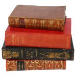 Leather-bound book The Victories Of Wellington, published 1852, leather-bound "The Field Book",