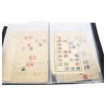 A folder of worldwide stamps, including Czechoslovakia, Newfoundland, Belgium, Holland Ottoman