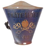 A large blue grape wine bucket 'Chateauneuf Du-Pape', H60cm