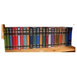 A shelf of folio editions of Anthony Trollope books, including The Claverings, Marion Faye, and An
