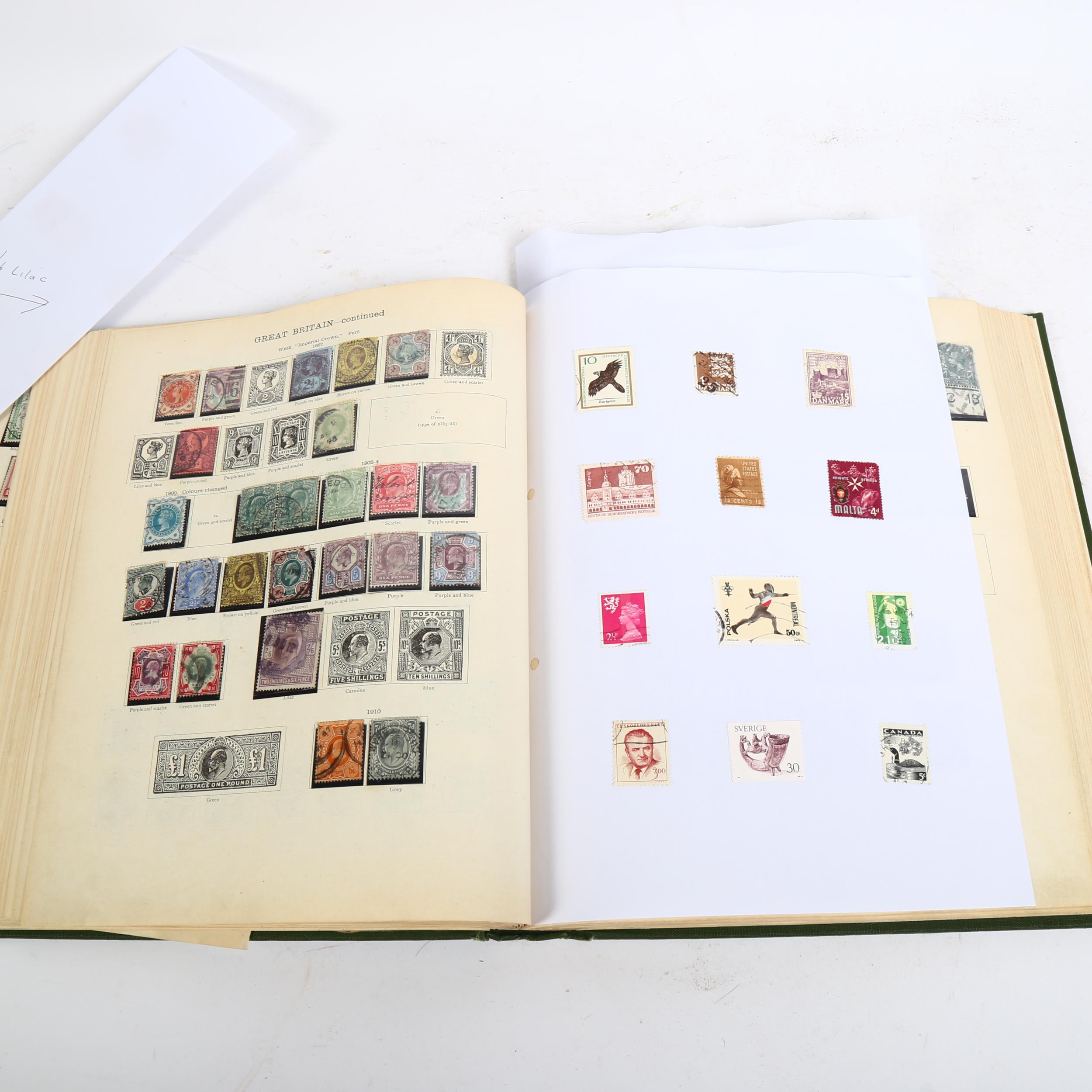 A new Ideal postage stamp album, containing Commonwealth and worldwide stamps, including the - Image 2 of 2