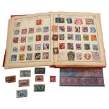 The Lincoln stamp album, a stock book of UK, Commonwealth and worldwide stamps, including Penny Reds