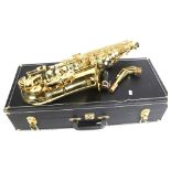 An Yvette Buffet Crampon Alto saxophone, complete in hardshell carry case, with associated