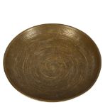 A 1970s brutalist bronze bowl, signed Pabst, diameter 20cm