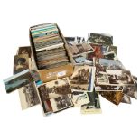 A quantity of various postcards (boxful)