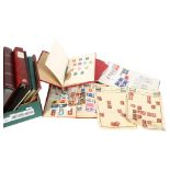Various stamp albums, stock books, etc (boxful)