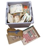 A large quantity of stamp albums, sheets of stamps and loose stamps, UK and worldwide, stock