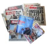 A quantity of ephemera relating to recent significant historic events, including various newspapers,
